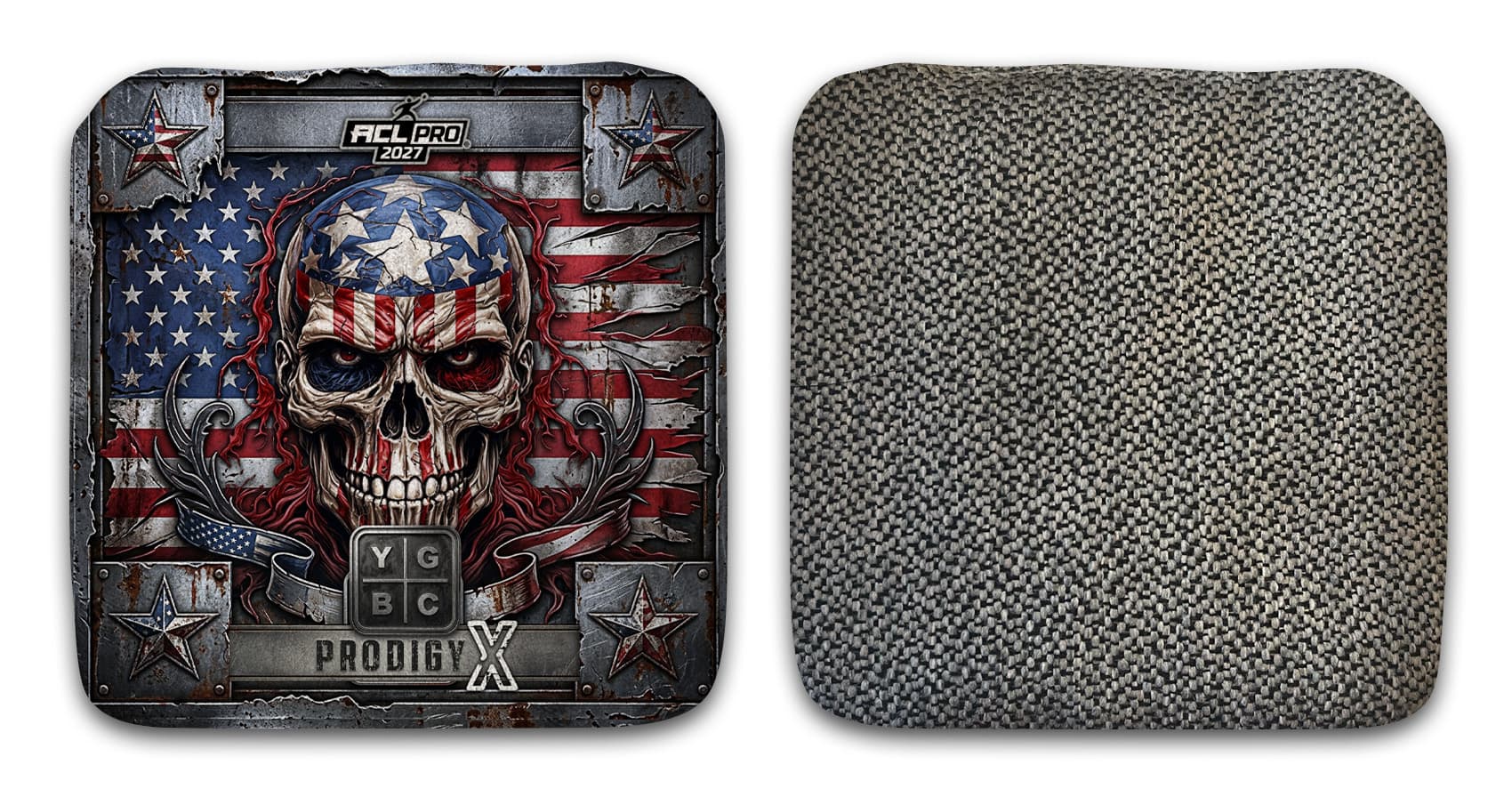Patriotic Prodigy X cornhole bag set